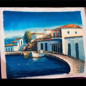 Painting from Santorini, Greece 🇬🇷